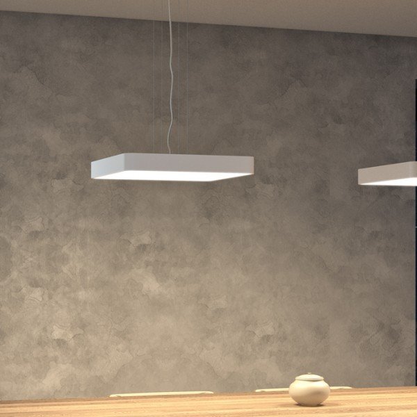 MENSA 48 SQ závěsná bílá 230V LED 56W 3000K - RED - DESIGN RENDL