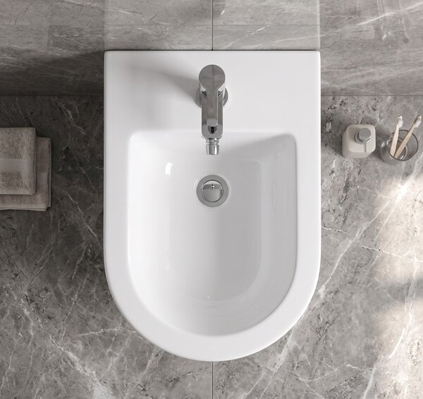 Erga Lily, závěsný bidet 490x360x320 mm, bílá lesklá, ERG-V03-LILY-BD-WH