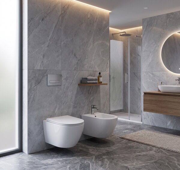 Erga Lily, závěsný bidet 490x360x320 mm, bílá lesklá, ERG-V03-LILY-BD-WH
