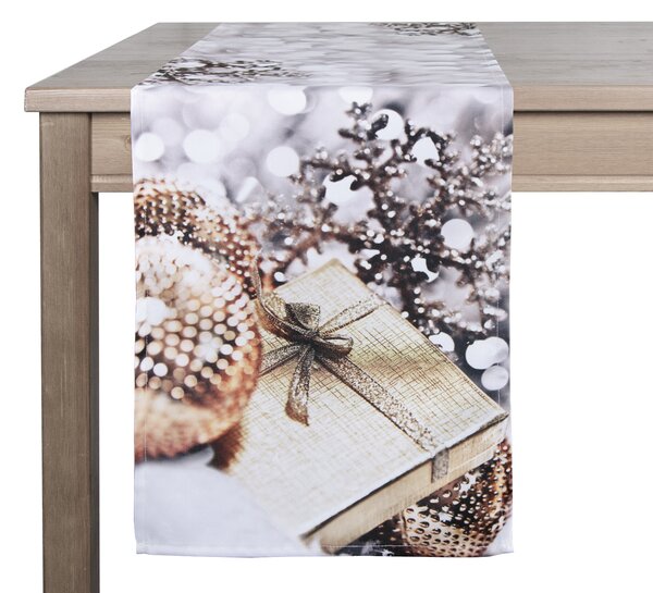 Vánoční ubrus - běhoun na stůl PHOTO DECOR motiv C 35x180 cm ESSEX