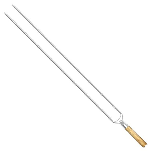 Velký nerezový špíz Churrasco Forged - dvojitý, 60 cm