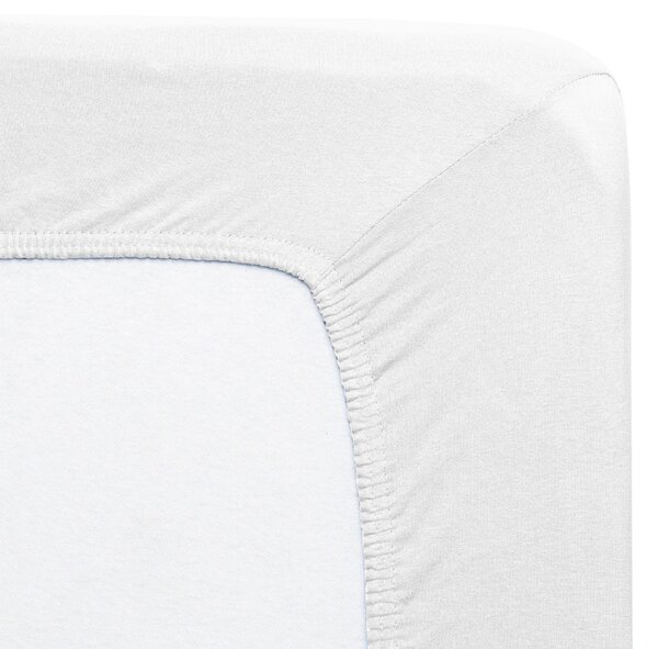 Florella Prostěradlo Solit Jersey Weiss Zvolte jeden rozměr prostěradla: 90-100x200 cm