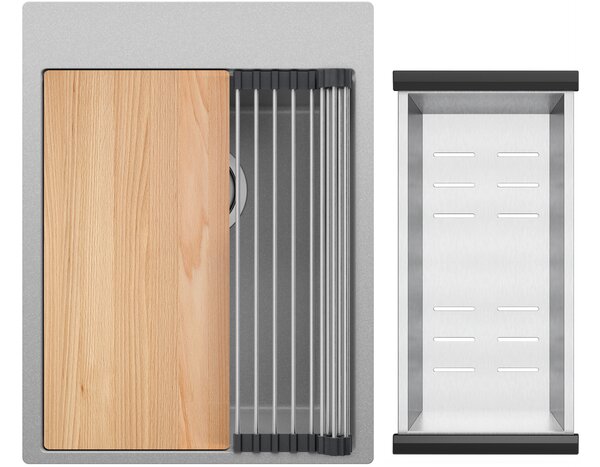 Kuchyňský dřez granitový jednokomorový bez odkapávače s velkou komorou XXL Oslo 40 Top + Dárek