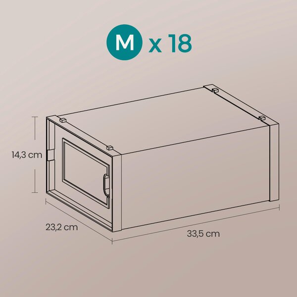 KRABICE NA BOTY, 33,3/14/23 cm - Online Only šatny & botníky, Online Only