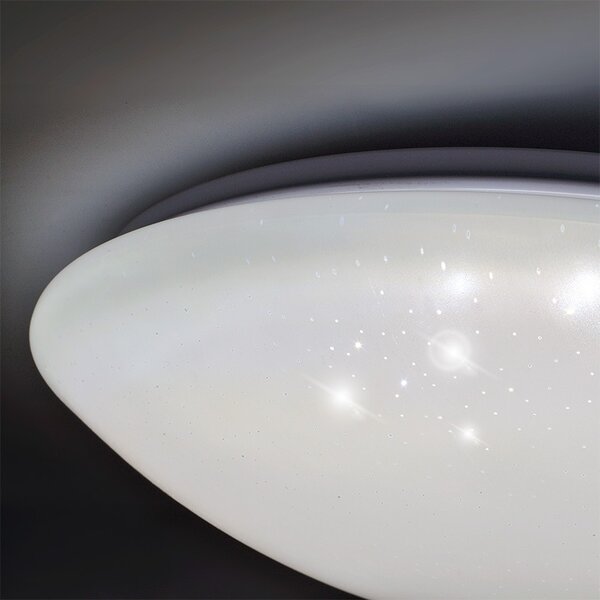 SOLIGHT LED stropní světlo Star, kulaté, 24W, 2400lm, dálkové ovládání, 37cm