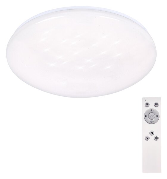 SOLIGHT LED stropní světlo Star, kulaté, 24W, 2400lm, dálkové ovládání, 37cm