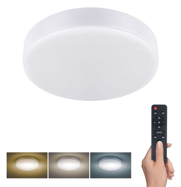 SOLIGHT LED osvětlení LECCE CCT 36W, 2160lm, 30cm, dálkový ovladač, stmívatelné, bílé