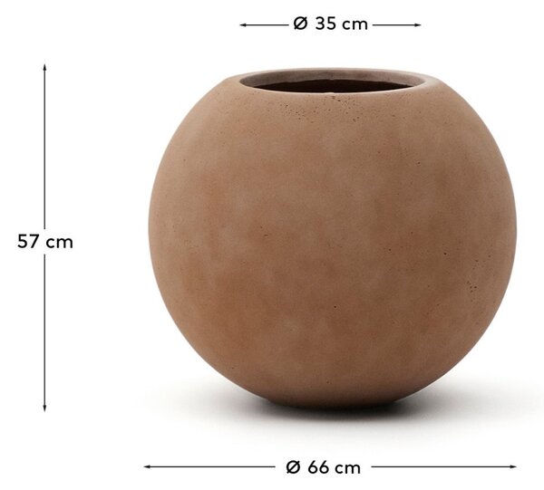 Terakotový květináč Kave Home Solna Ø 66 cm