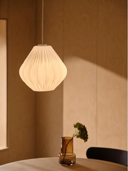 Nordlux - Lustr na lanku MALUCA 1xE27/15W/230V pr. 29 cm bílá
