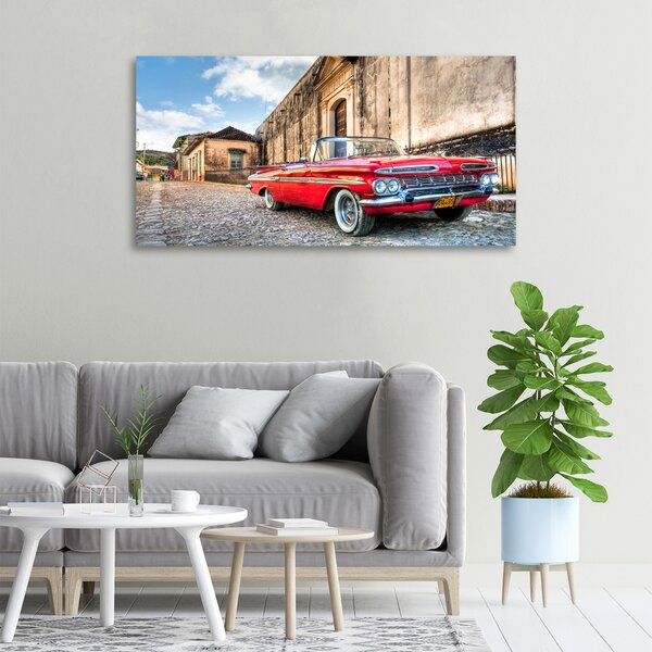 Foto obraz tištěný na plátně Červený Chevrolet oc-28895632