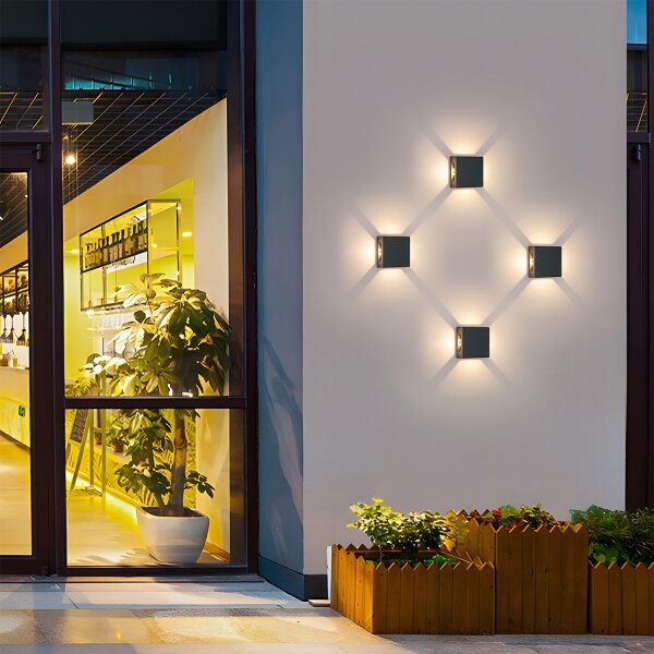 Brilagi - LED Venkovní nástěnné svítidlo QUADRAY LED/6W/230V antracit IP54