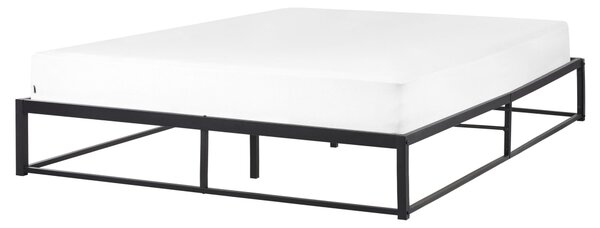 Postel Kov VIRY 160 x 200 cm Černá