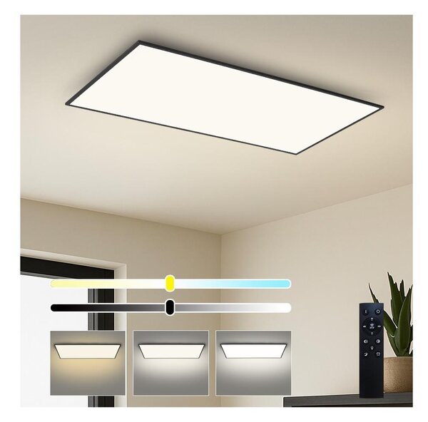 Brilagi - LED Stm. strop. svítidlo SLIMFRAME LED/80W/230V 120x60 cm černá + DO
