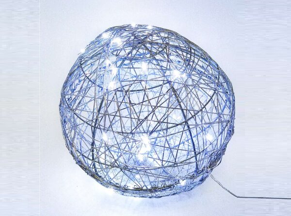 LED světelná koule, studená bílá, různé velikosti na výběr Průměr (cm): 30 cm