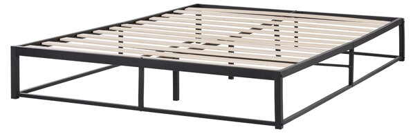 Postel Kov VIRY 160 x 200 cm Černá