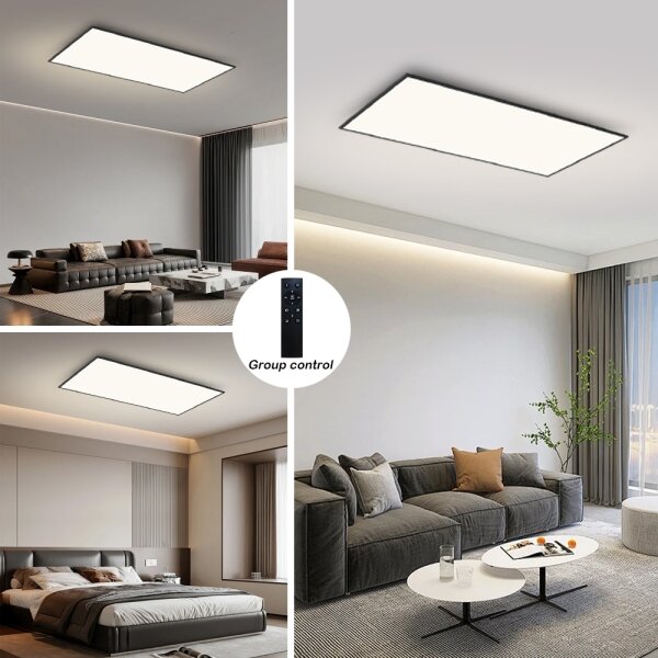 Brilagi - LED Stm. strop. svítidlo SLIMFRAME LED/80W/230V 120x60 cm černá + DO