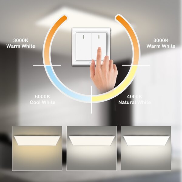 Brilagi - LED Stropní svít. SLIMFRAME LED/80W/230V 120x60 cm 3000/4000/6000K bíl