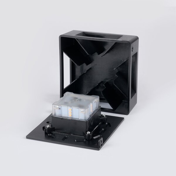 Brilagi - LED Venkovní nástěnné svítidlo QUADRAY LED/6W/230V černá IP54