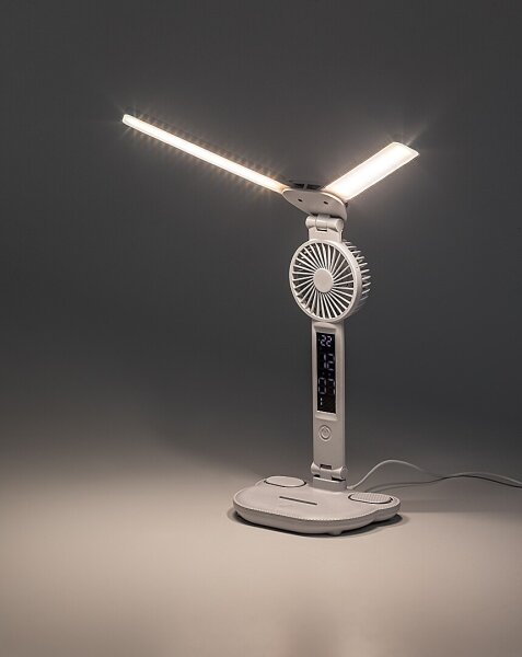 Rabalux 74030 - LED Stm stolní lampa s ventilátorem NOVILO LED/7W/5V