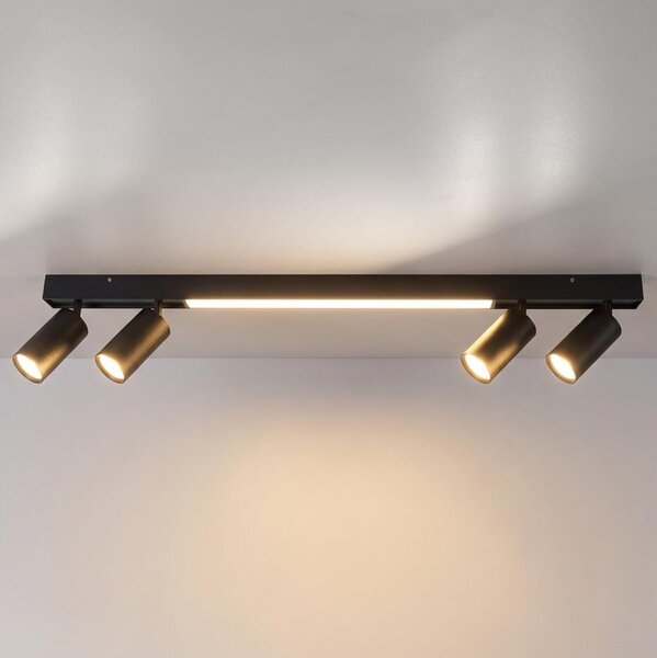 Brilagi - LED Bodové svítidlo SELE 4xGU10/30W/230V + LED/25W černá