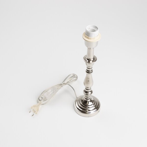 Brilagi - Stolní lampa CERIA 1xE27/60W/230V pr. 25 cm lesklý chrom/šedá