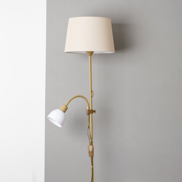 Brilagi - Stojací lampa CERIA 1xE27/100W/230V + 1xE14/25W zlatá/béžová
