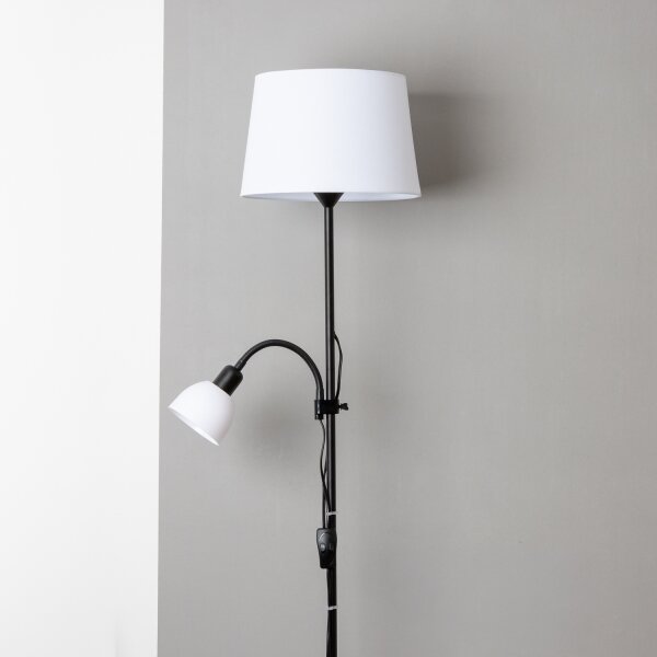 Brilagi - Stojací lampa CERIA 1xE27/100W/230V + 1xE14/25W černá/bílá