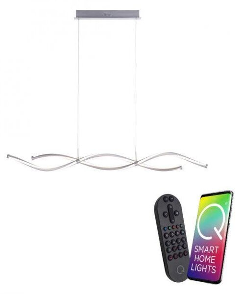 Paul Neuhaus Závěsné LED svítidlo Q-MALINA, 47W, d. 111 cm, Smart Home, CCT 2700-5000K