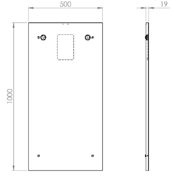 Elita Sote zrcadlo 50x100 cm obdélníkový RE066685000010