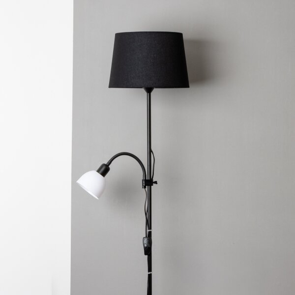 Brilagi - Stojací lampa CERIA 1xE27/100W/230V + 1xE14/25W černá