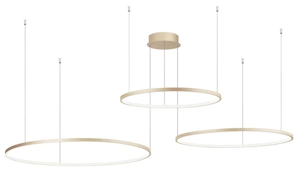 Ondaluce - LED Stmívatelný lustr na lanku SOEL LED/28W/230V+LED/38W+LED/47W