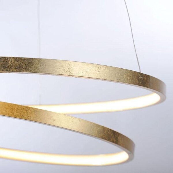 Paul Neuhaus Závěsné LED svítidlo ROMAN, 32W, ø 55 cm, 3000K stmívatelné SimplyDim Barva: Zlatá