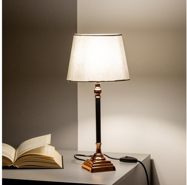 Brilagi - Stolní lampa CERIA 1xE14/40W/230V černá/měděná/šedá