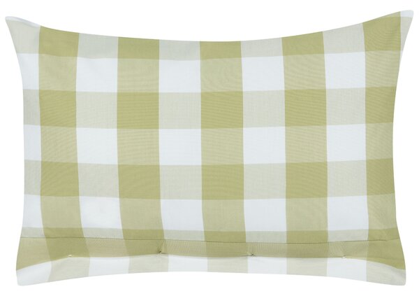 Sada 2 dekorativních polštářů TAMNINE 40 x 60 cm Světle zelená Kostkovaný vzor