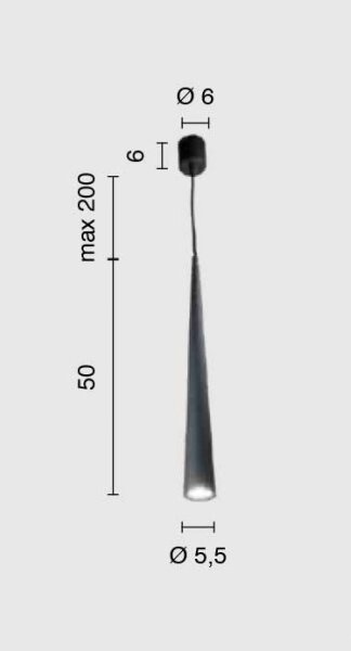 Ondaluce - Lustr na lanku NOA 1xGU10/20W/230V pr. 5,5 cm zlatá