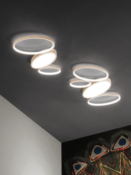 Ondaluce - LED Stmívatelné stropní svítidlo RICE LED/25W/230V 38x63 cm zlatá