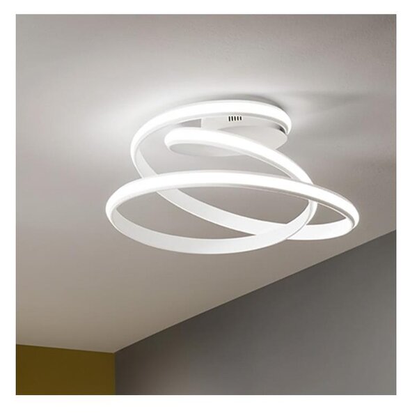 Ondaluce - LED Stmívatelné stropní svítidlo VUELTA LED/37W/230V pr. 55 cm bílá