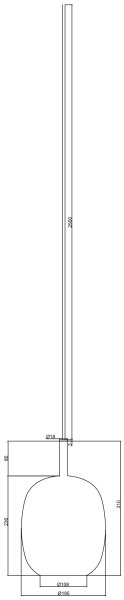 Ondaluce - Lustr na lanku THELMA 1xE27/15W/230V pr. 19,5 cm zlatá/čirá