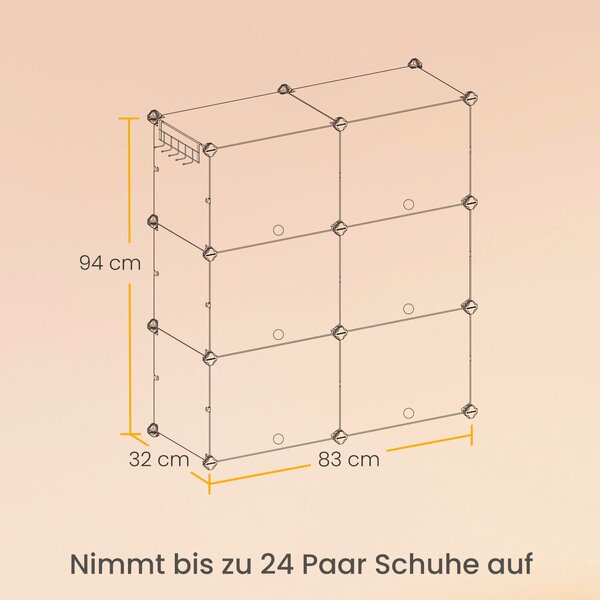 REGÁL NA BOTY, černá, bílá, 82/92/32 cm - Online Only šatny & botníky, Online Only