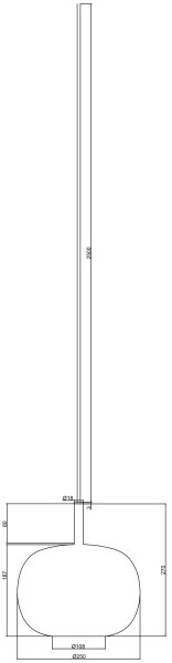 Ondaluce - Lustr na lanku THELMA 1xE27/15W/230V pr. 25 cm zlatá/kouřová béžová