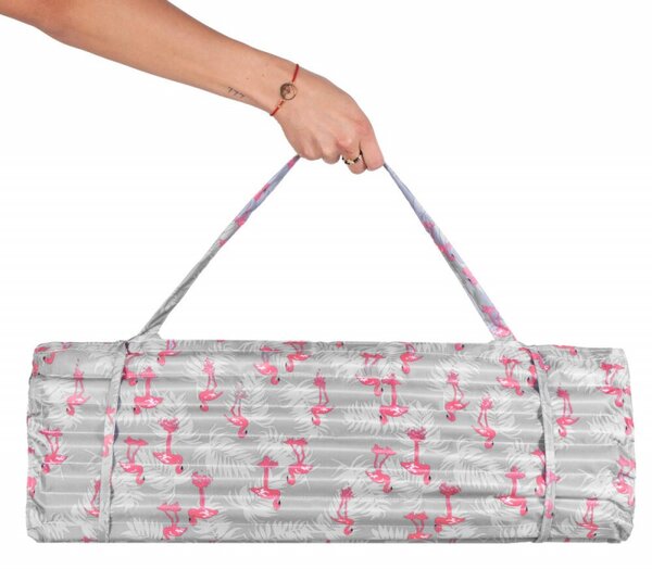 Plážová podložka s polštářem 180x60 cm SPRINGOS PM0018 růžová