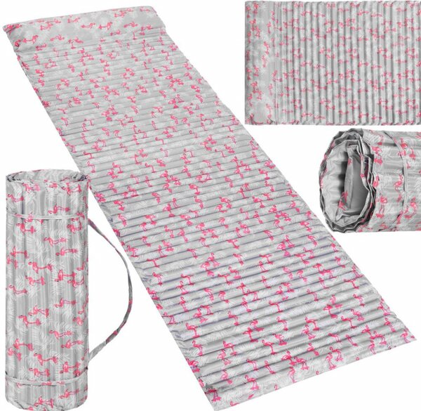 Plážová podložka s polštářem 180x60 cm SPRINGOS PM0018 růžová