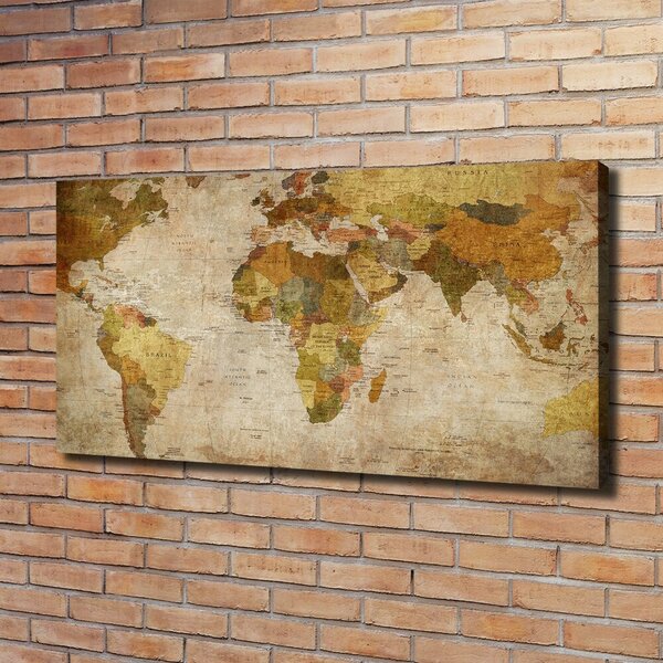 Foto obraz tištěný na plátně Politická mapa oc-33159238