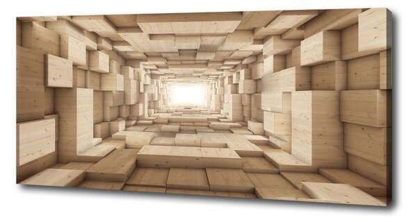 Foto obraz na plátně Dřevěný tunel oc-33419074