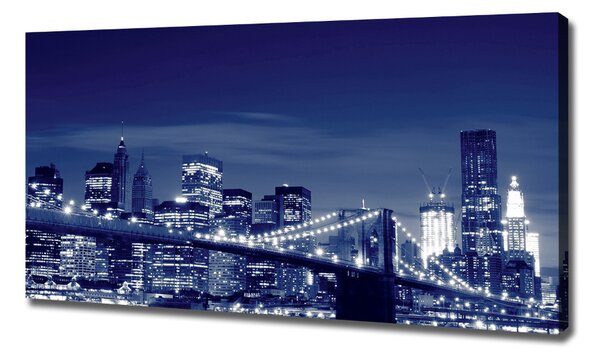 Foto obraz na plátně New York noc oc-33616202