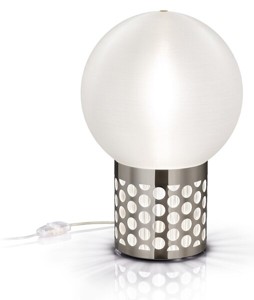 Slamp Atmosfera Medium Pewter, designová lampička s cínovou základnou, 2x12W E27, průměr 30cm