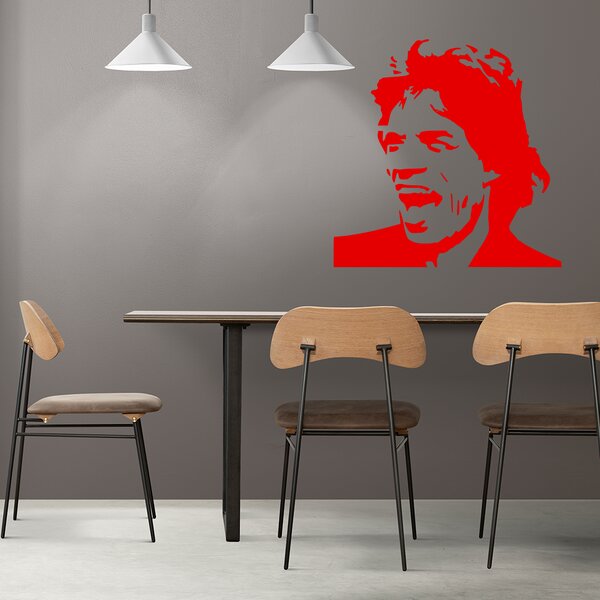 Živá Zeď Samolepka Mick Jagger Barva: černá