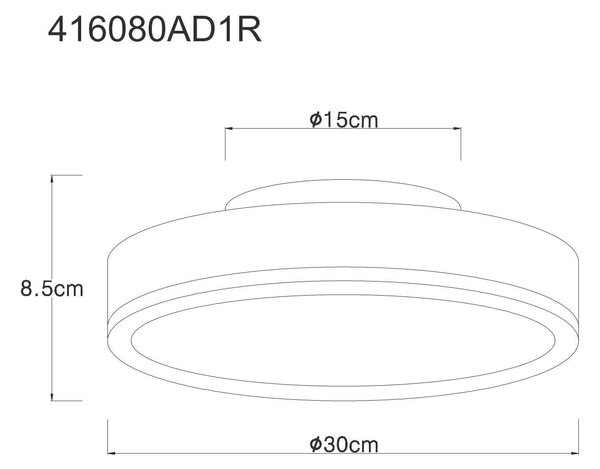 STROPNÍ LED SVÍTIDLO, 30/8,5 cm Globo - Stropní svítidla