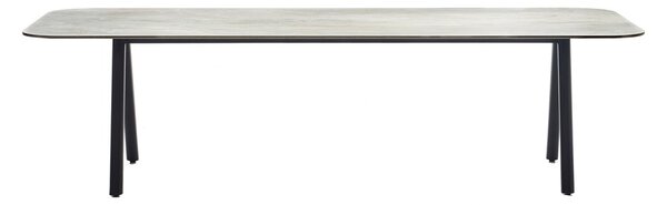 Vincent Sheppard Jídelní stůl Kodo, Vincent Sheppard, obdélníkový 210x100x76 cm, rám hliník barva Dune White, deska keramika dekor Portland