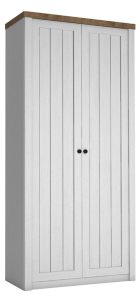 Dvoudveřová šatní skříň 90 cm MARIONA - borovice andersen / dub lefkas